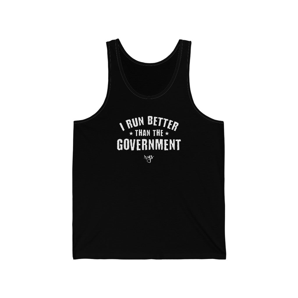 Run Better Than The Government Men's / Unisex Tank Top