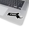 Run Massachusetts Stickers (Solid)