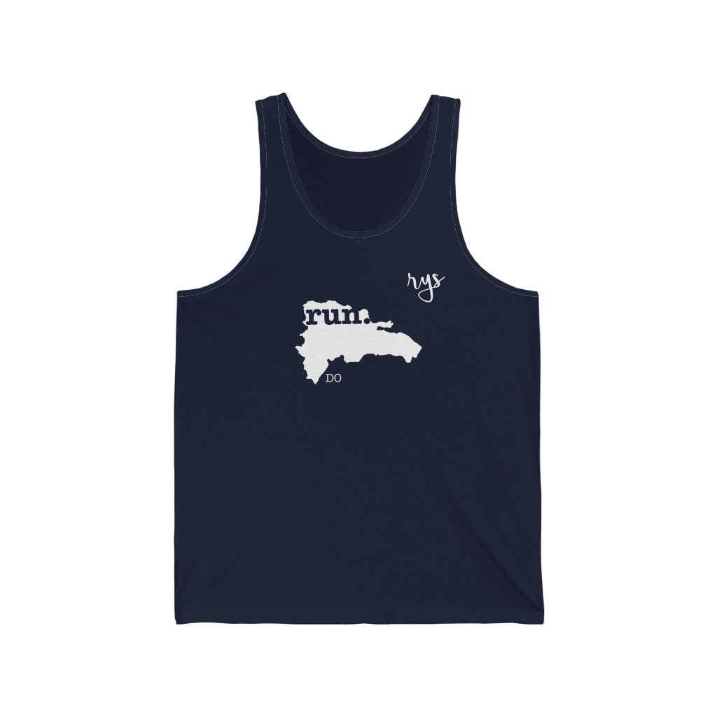 Run Dominican Republic Men's / Unisex Tank Top (Solid)