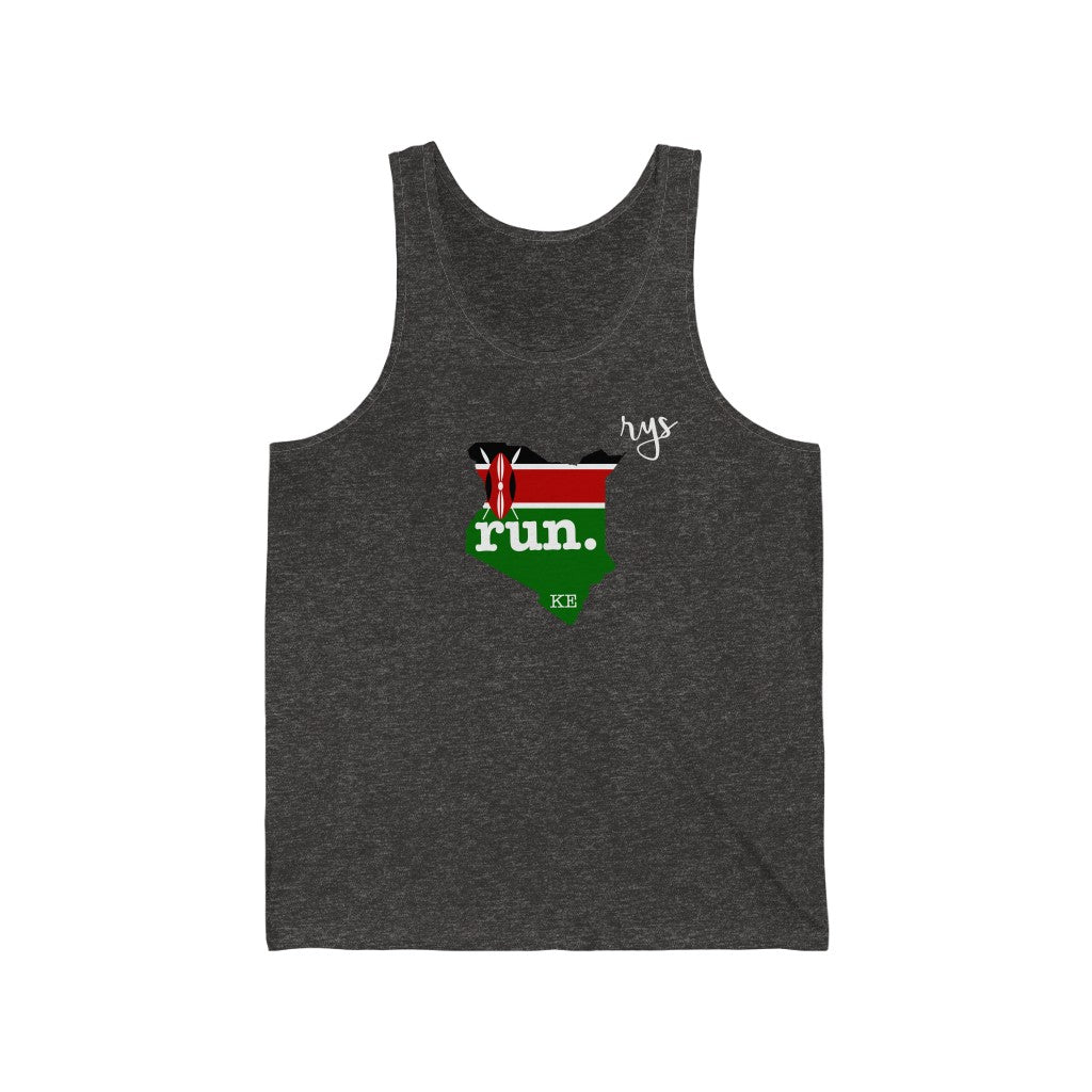 Run Kenya Men's / Unisex Tank Top (Flag)