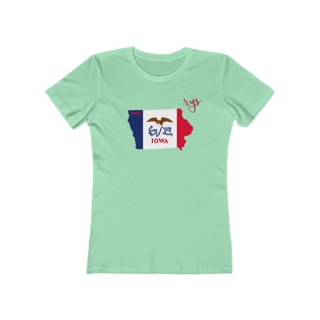 Run Iowa Women’s T-Shirt (Flag)