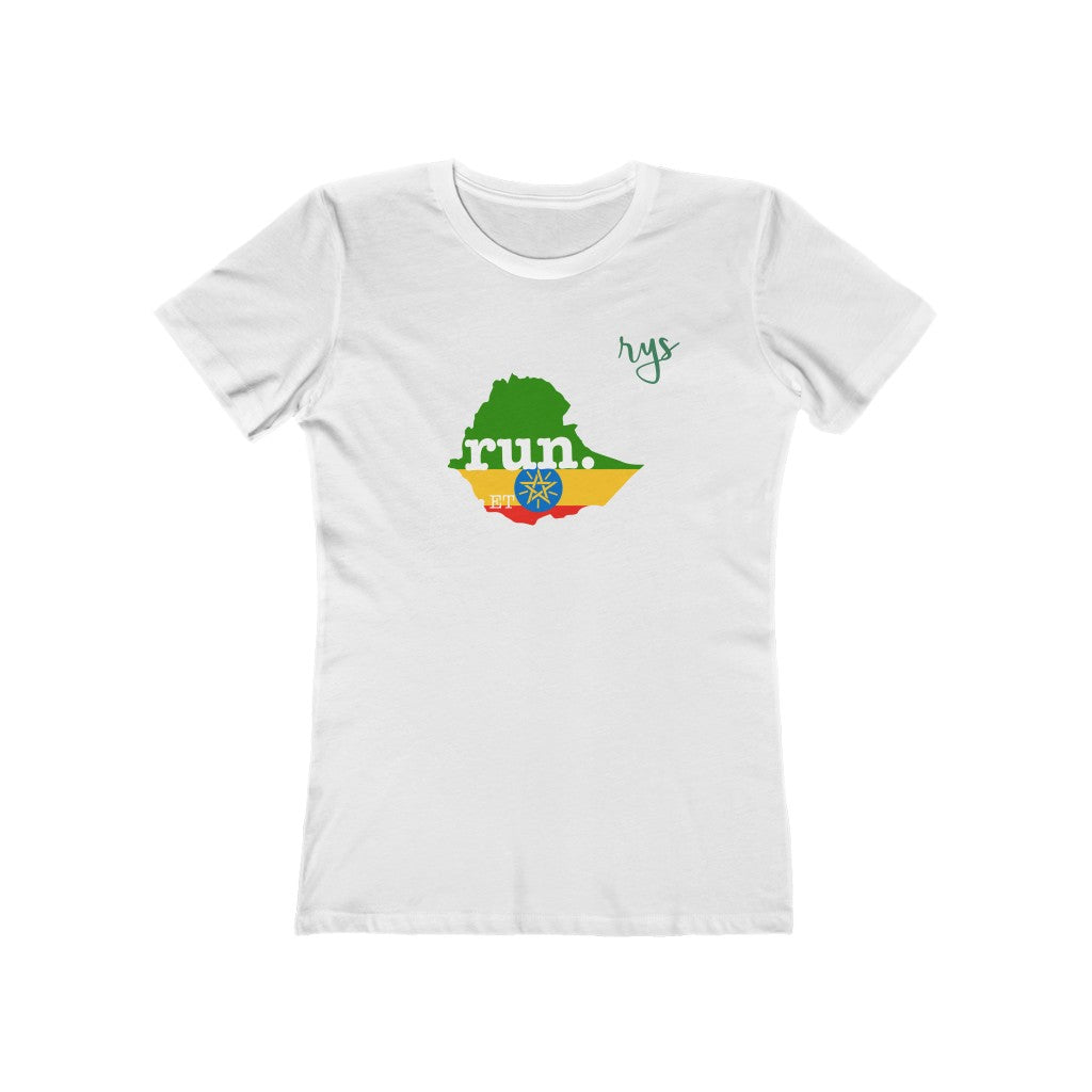 Run Ethiopia Women’s T-Shirt (Flag)