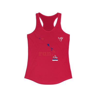 Run Hawaii Women's Racerback Tank (Flag)