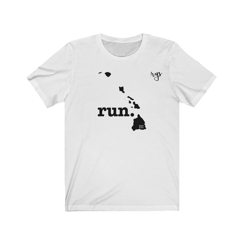Run Hawaii Men's / Unisex T-Shirt (Solid)