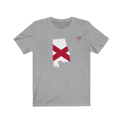 Run Alabama Men's / Unisex T-Shirt (Flag)