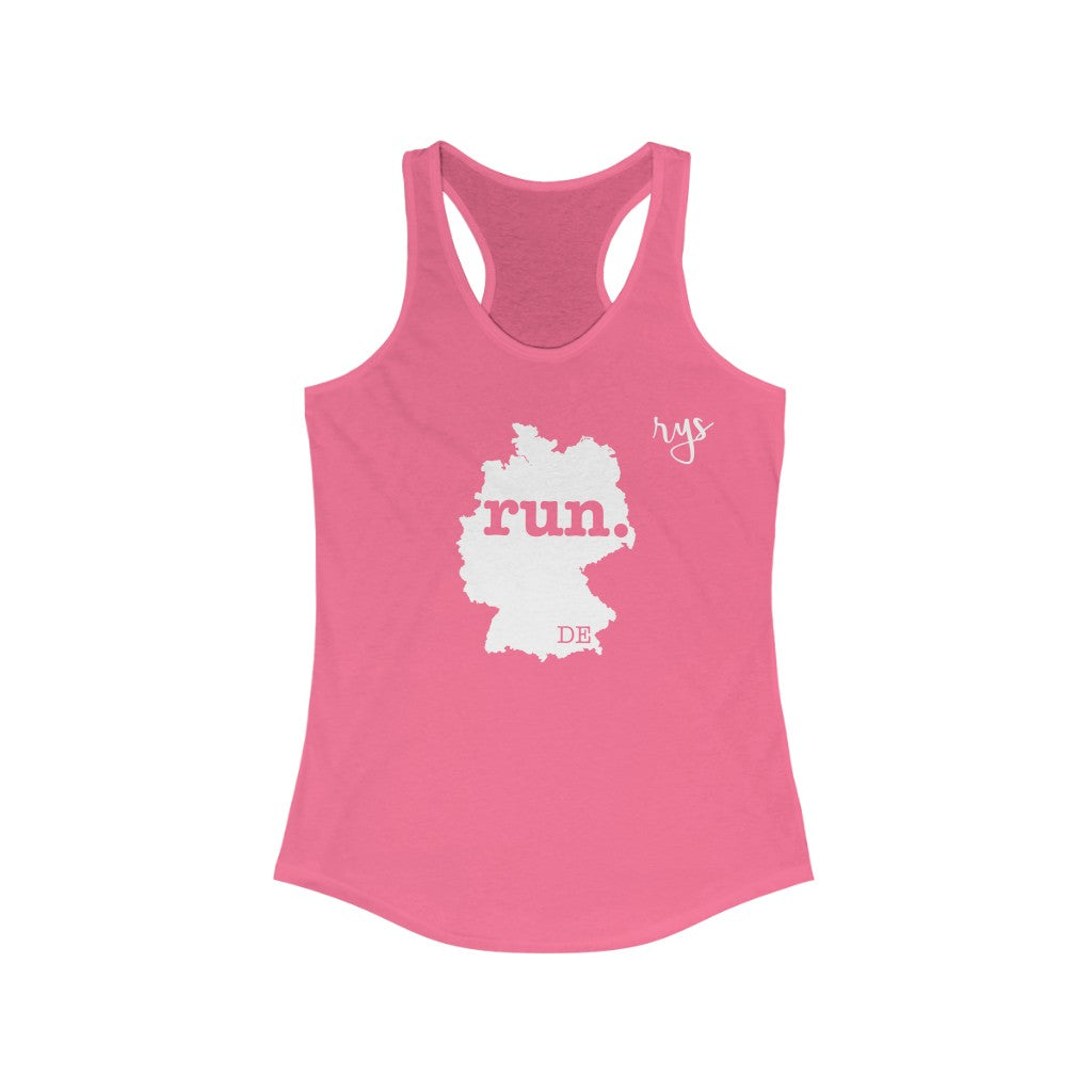 Run Germany Women's Racerback Tank (Solid)