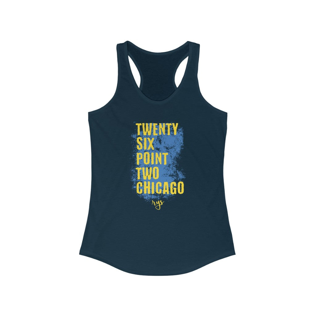 26.2 Chicago Women's Racerback Tank
