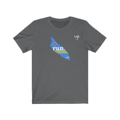Run Aruba Men's / Unisex T-Shirt (Flag)