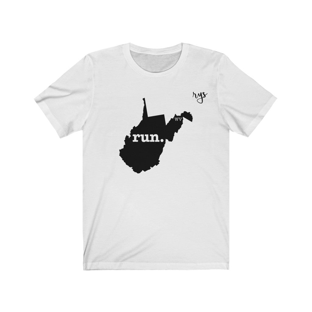 Run West Virginia Men's / Unisex T-Shirt (Solid)
