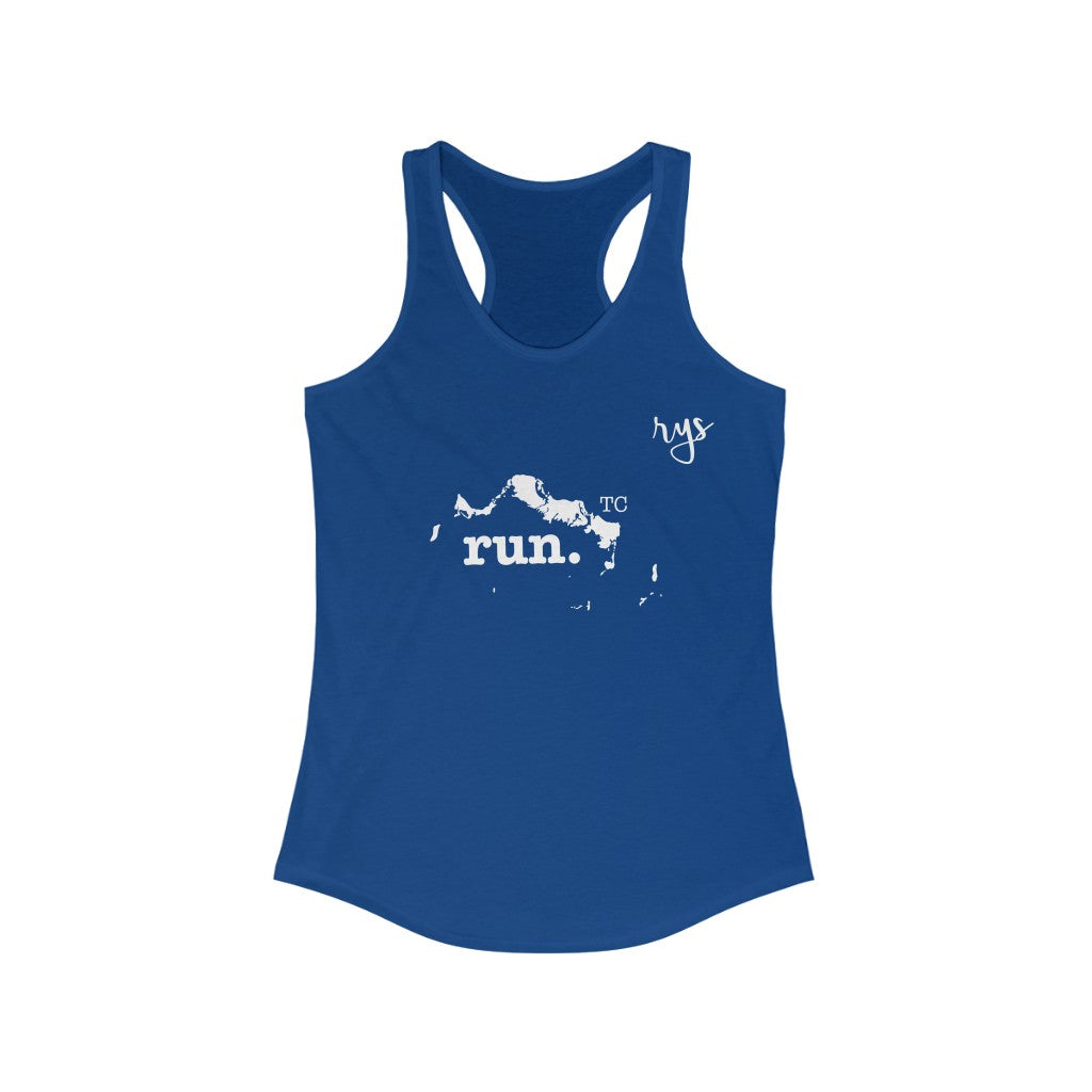 Run Turks Caicos Women's Racerback Tank (Solid)