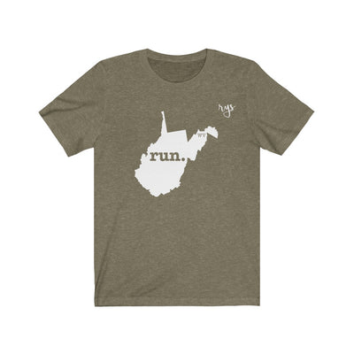 Run West Virginia Men's / Unisex T-Shirt (Solid)