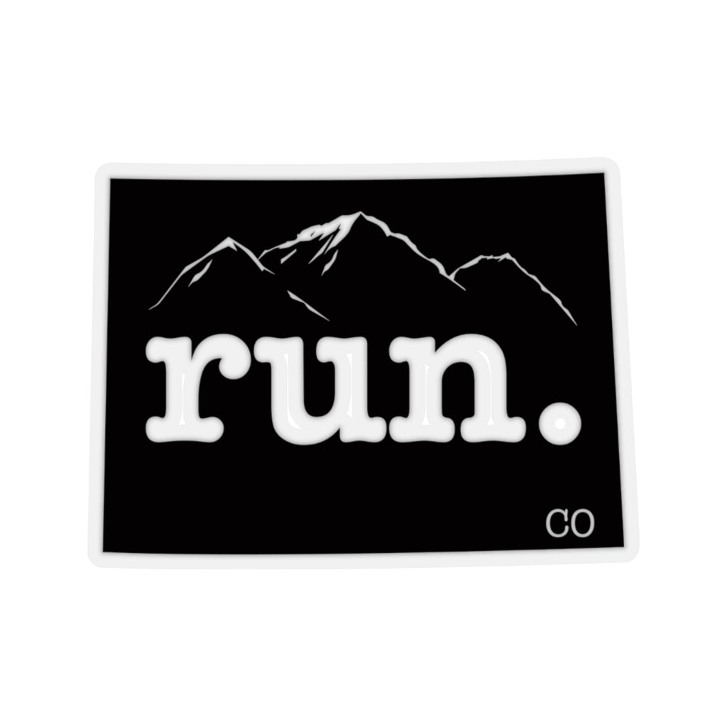 Run Colorado Stickers (solid)
