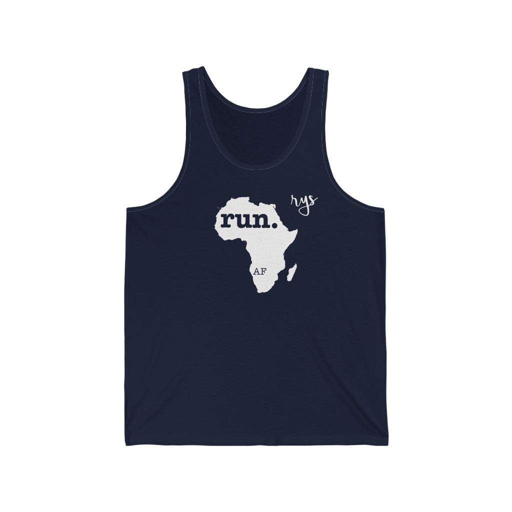 Run Africa Men's / Unisex Tank Top (Solid)
