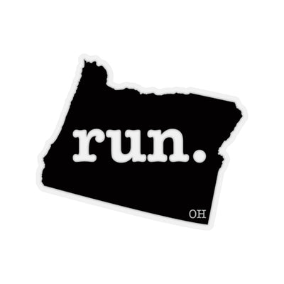Run Oregon Stickers (Solid)
