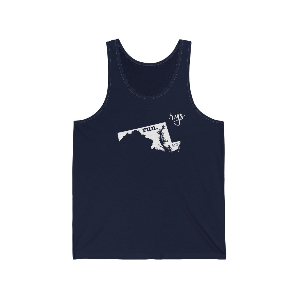 Run Maryland Men's / Unisex Tank Top (Solid)