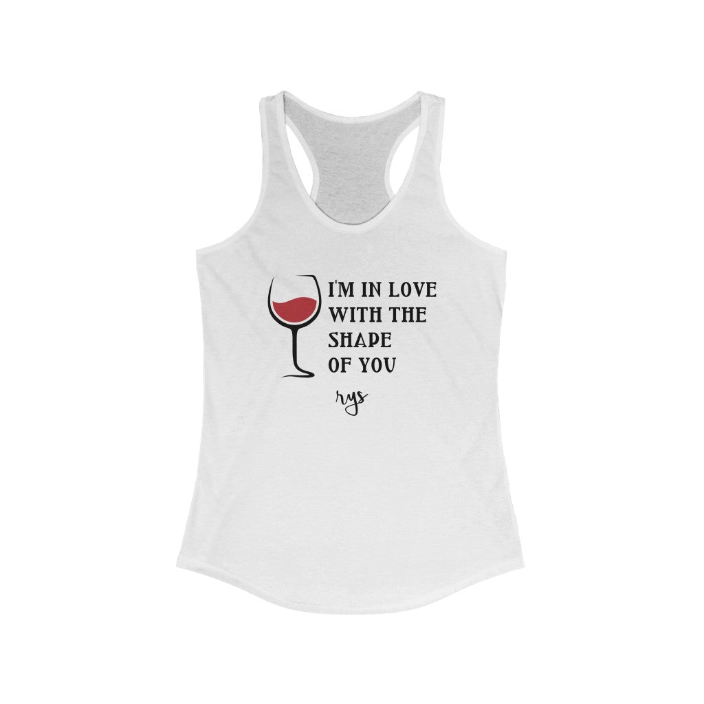 Shape Of You Wine Women's Racerback Tank