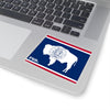 Run Wyoming Stickers (Flag)