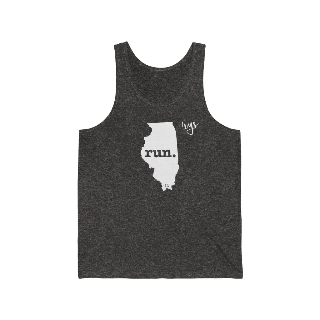 Run Illinois Men's / Unisex Tank Top (Solid)