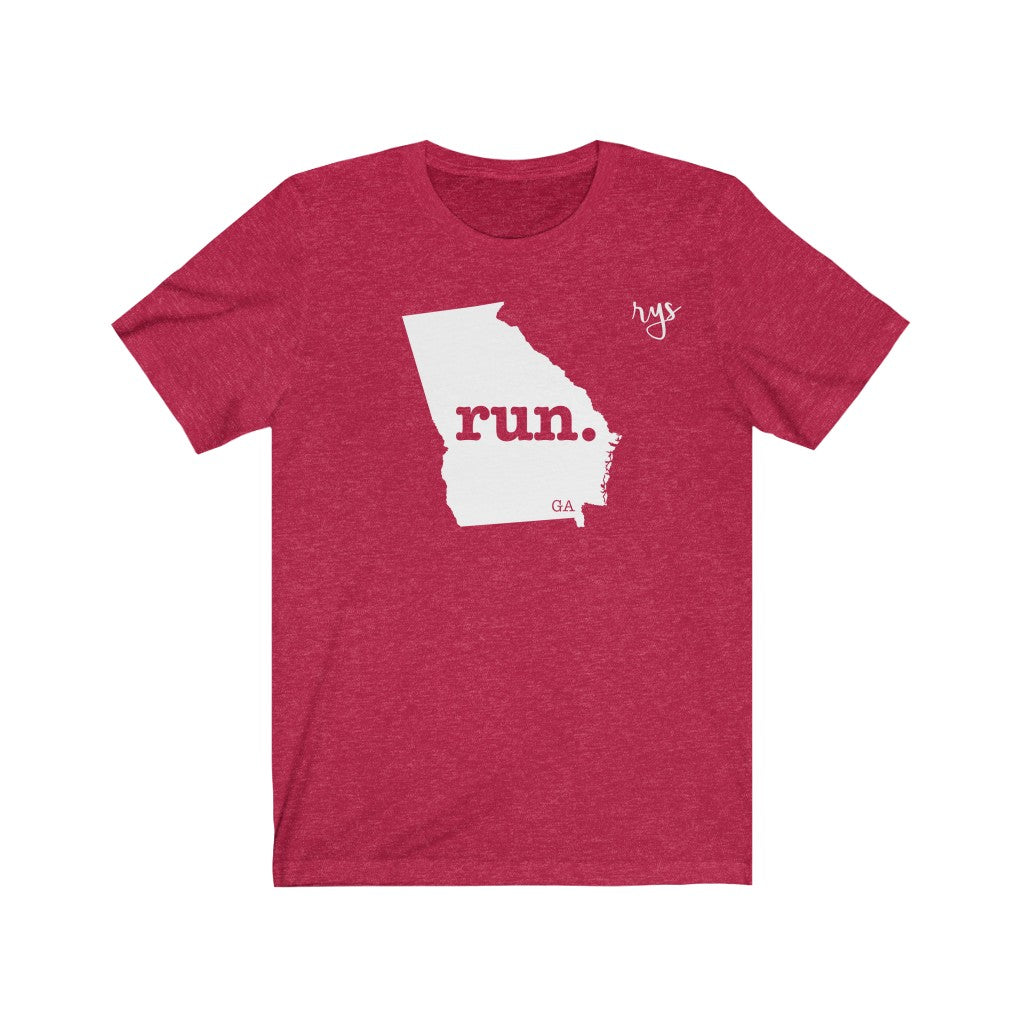 Run Georgia  Men's / Unisex T-Shirt (Solid)