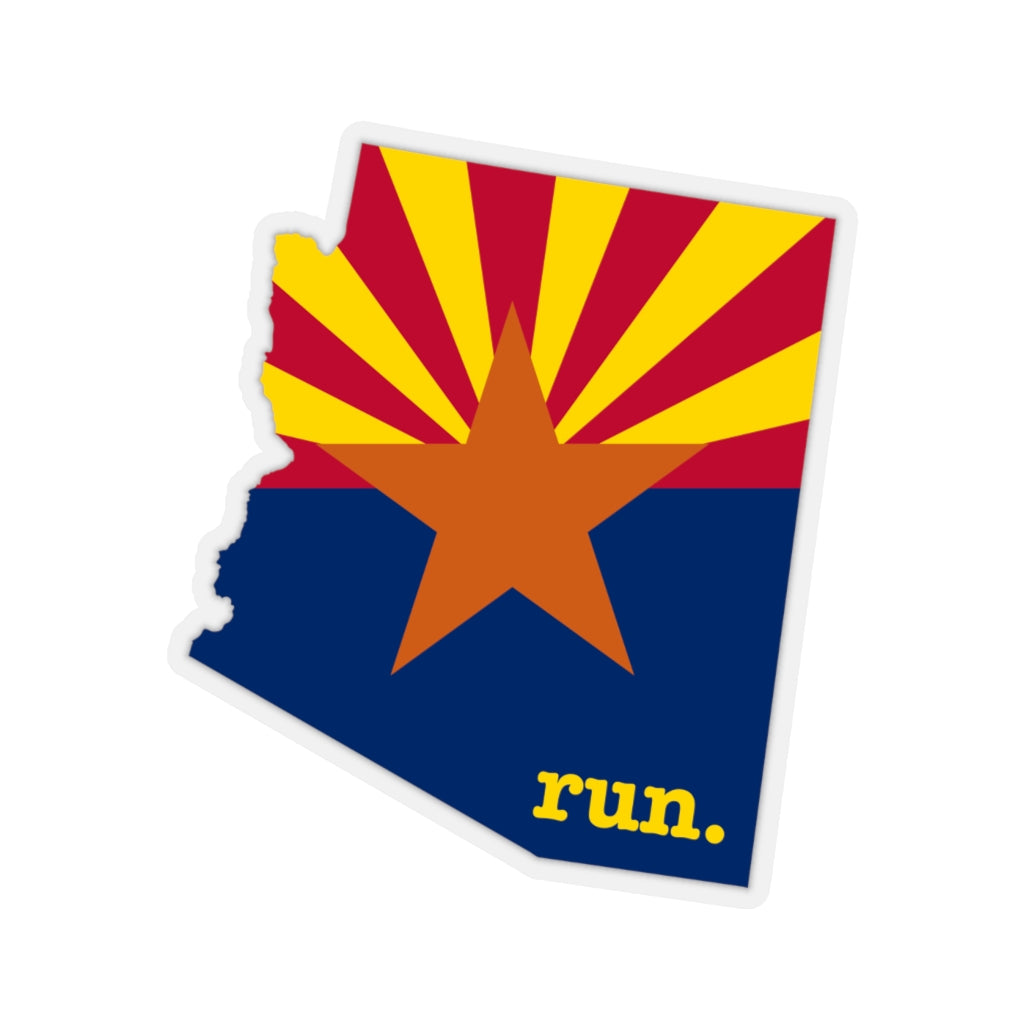 Run Arizona Stickers (Flag)