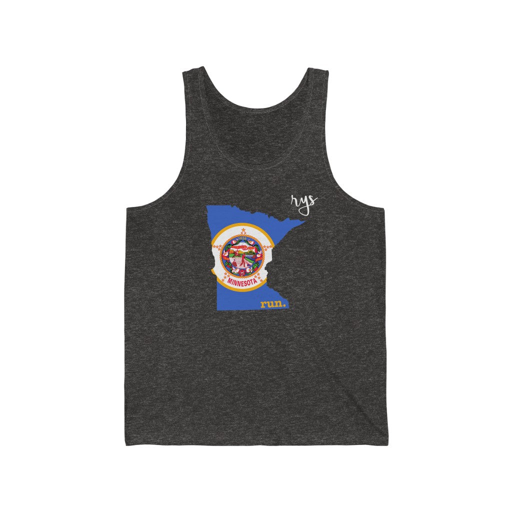 Run Minnesota Men's / Unisex Tank Top (Flag)