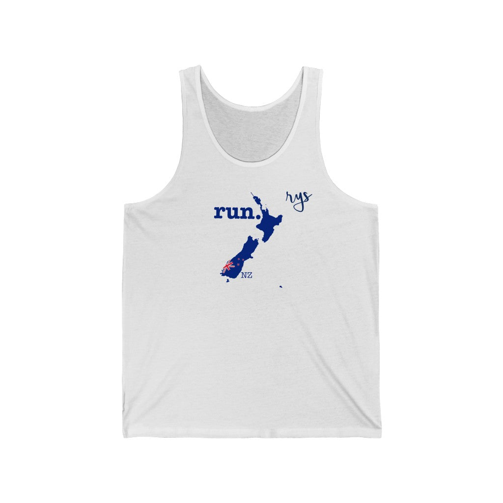 Run New Zealand Men's / Unisex Tank Top (Flag)