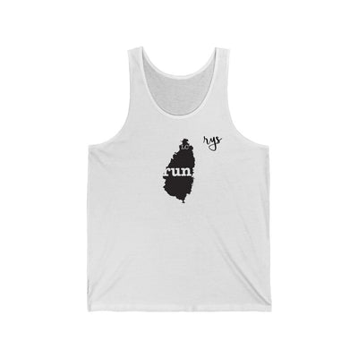Run St. Lucia Men's / Unisex Tank Top (Solid)