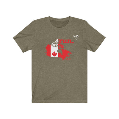 Run Canada Men's / Unisex T-Shirt (Flag)
