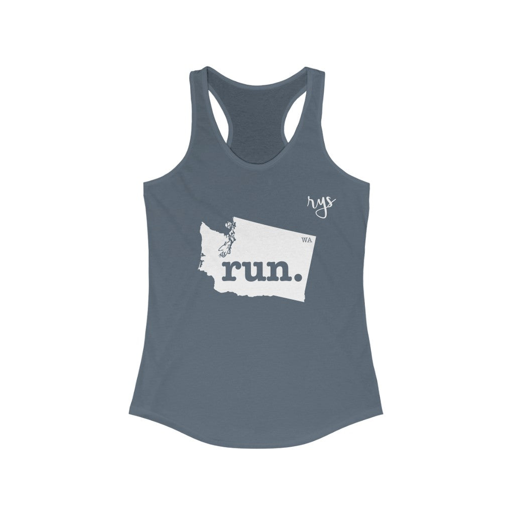 Run Washington Women's Racerback Tank (Solid)