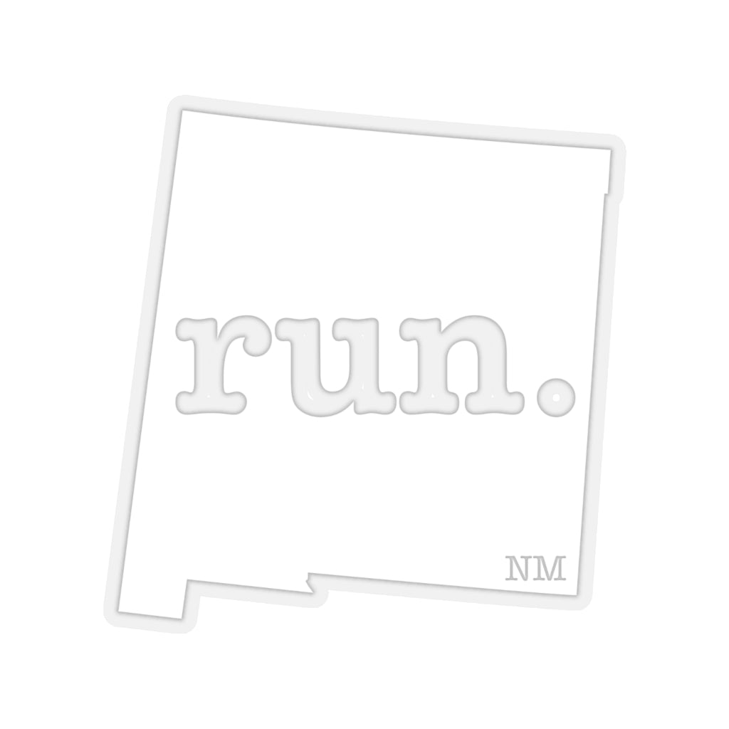 Run New Mexico Stickers (Solid)