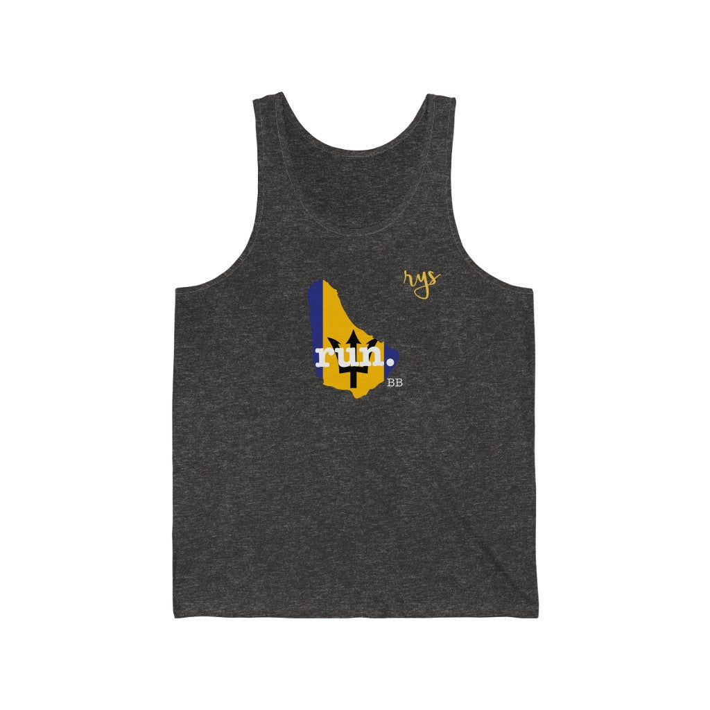 Run Barbados Men's / Unisex Tank Top (Flag)