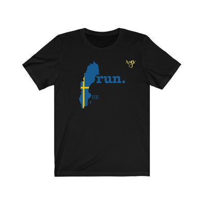 Run Sweden Men's / Unisex T-Shirt (Flag)