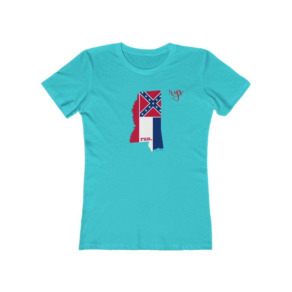 Run Mississippi Women’s T-Shirt (Flag)
