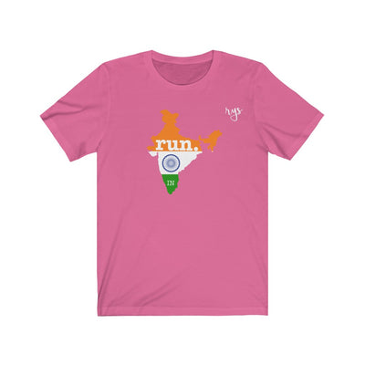 Run India Men's / Unisex T-Shirt (Flag)