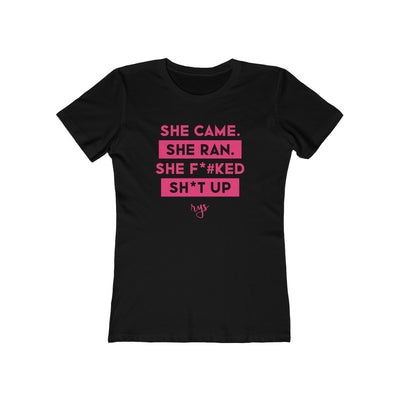 She Came She Ran Women’s T-Shirt