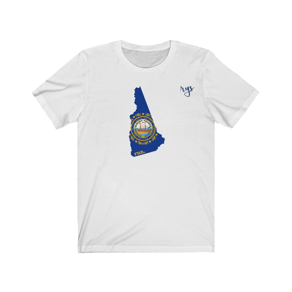 Run New Hampshire Men's / Unisex T-Shirt (Flag)