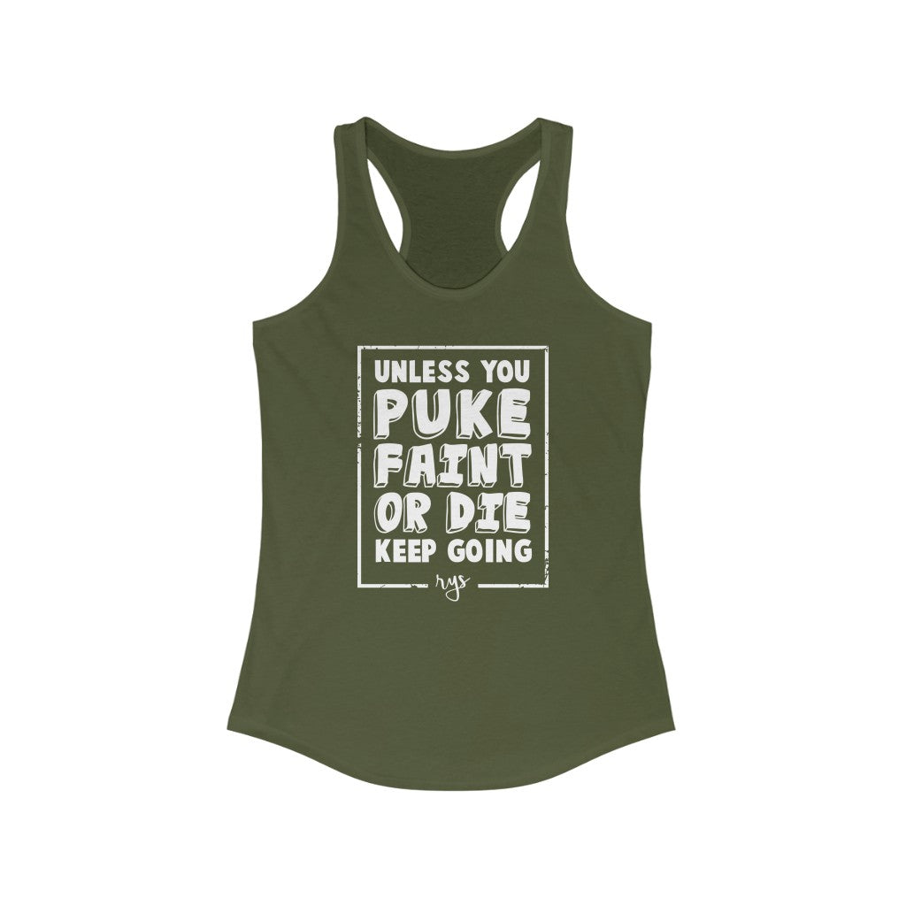 Keep Going Women's Racerback Tank