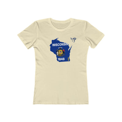 Run Wisconsin Women’s T-Shirt (Flag)