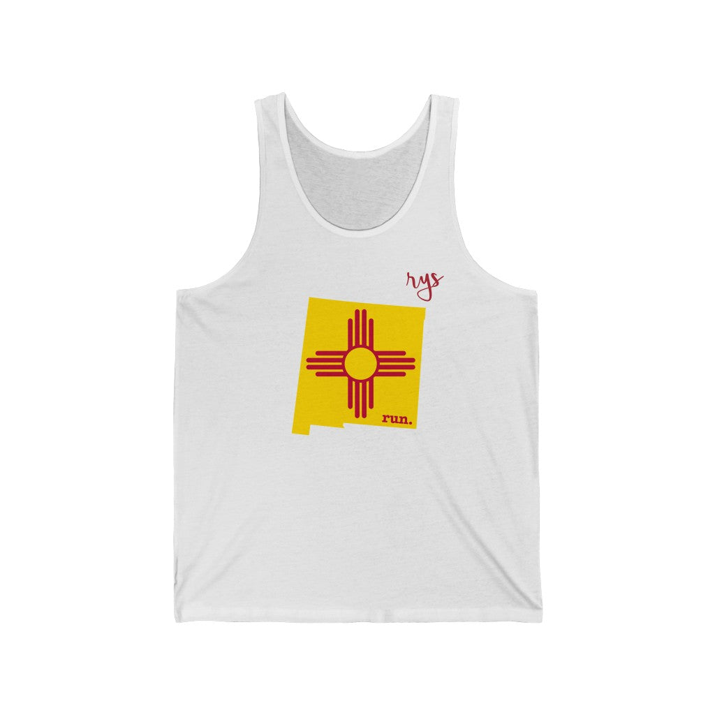 Run New Mexico Men's / Unisex Tank Top (Flag)