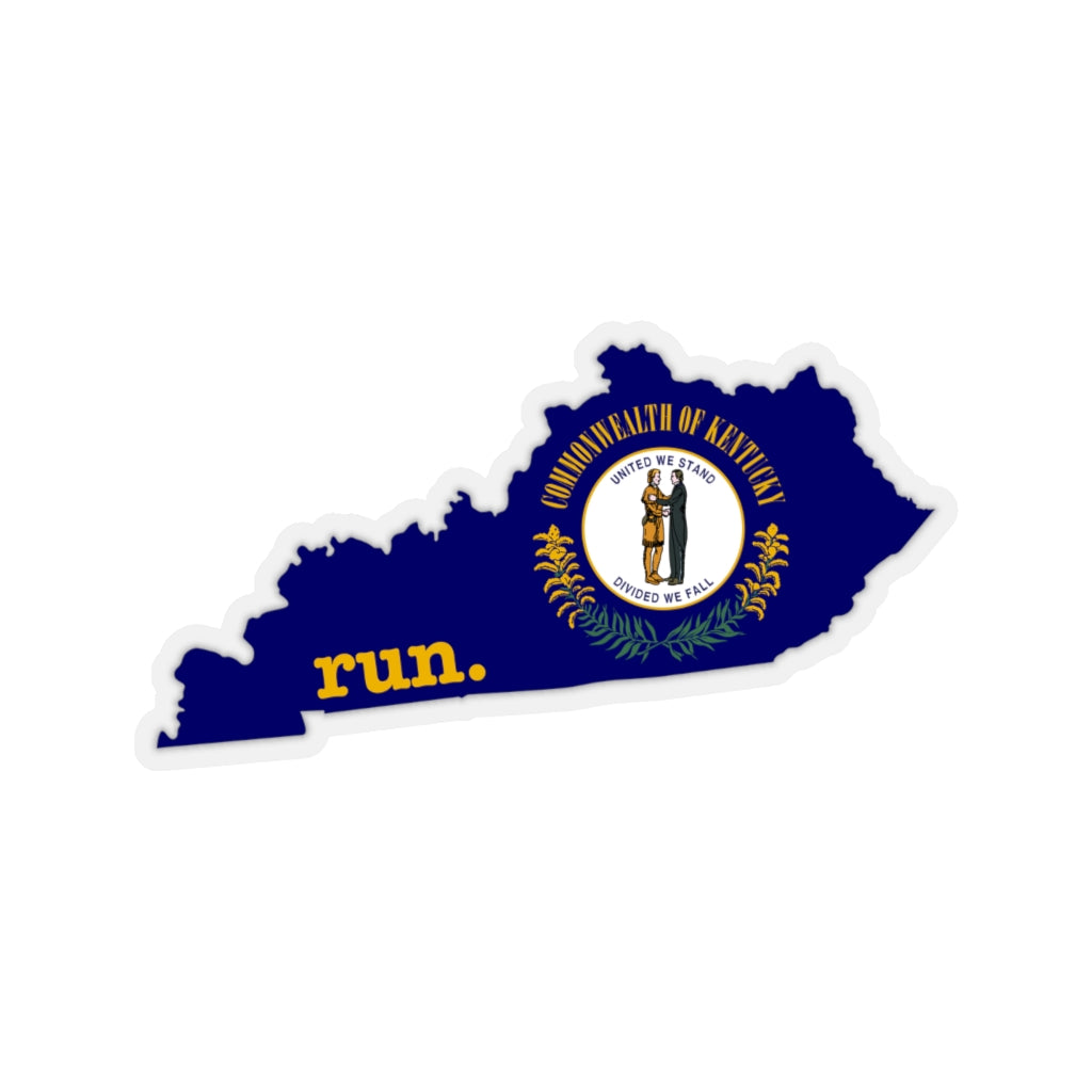 Run Kentucky Stickers (Flag)