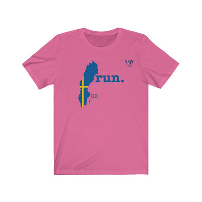 Run Sweden Men's / Unisex T-Shirt (Flag)
