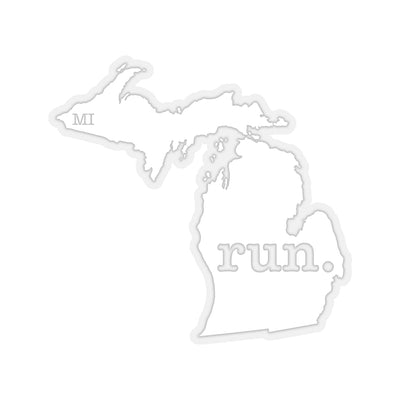 Run Michigan Stickers (Solid)