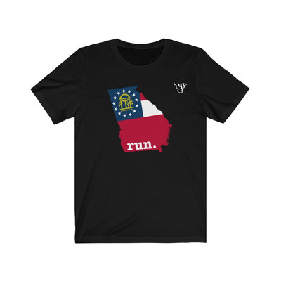 Run Georgia Men's / Unisex T-Shirt (Flag)