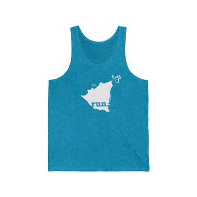 Run Nicaragua Men's / Unisex Tank Top (Solid)