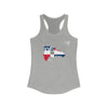 Run Dominican Republic Women's Racerback Tank (Flag)