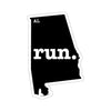 Run Alabama Stickers (Solid)
