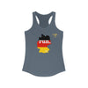 Run Germany Women's Racerback Tank (Flag)