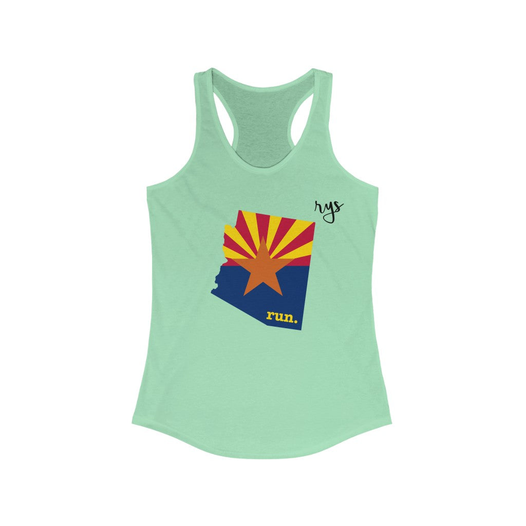 Run Arizona Women's Racerback Tank (Flag)