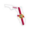 Run Florida Stickers (Flag)