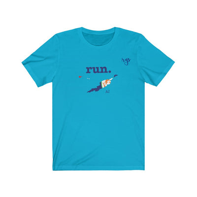 Run Anguilla Men's / Unisex T-Shirt (Flag)